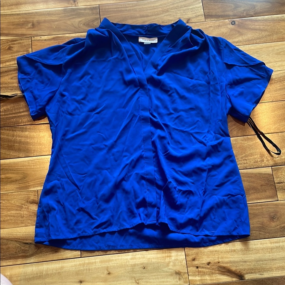 Calvin Klein Blue Polo Short Sleeve Tee